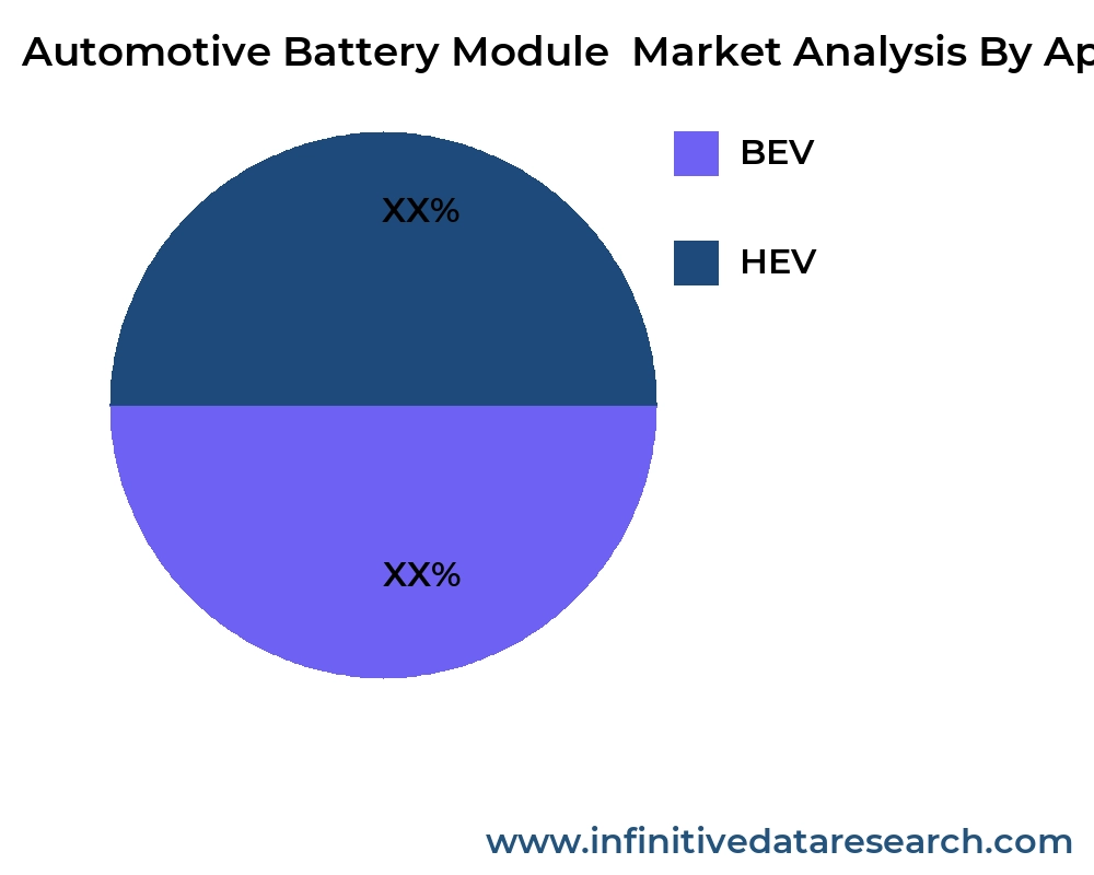 Automotive Battery Module  market by application - Infinitive Data Research